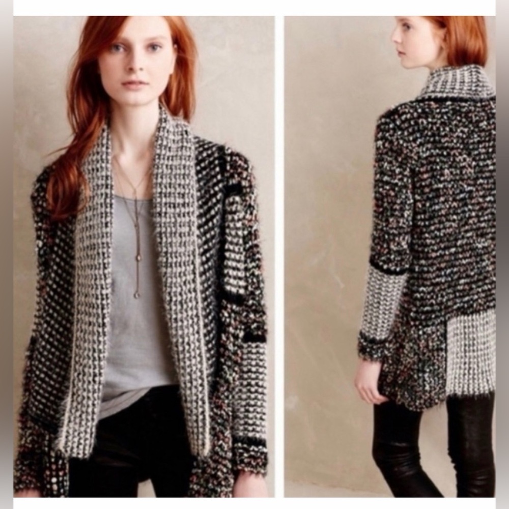 Anthropologie La Fee Verte soft knit open cardigan